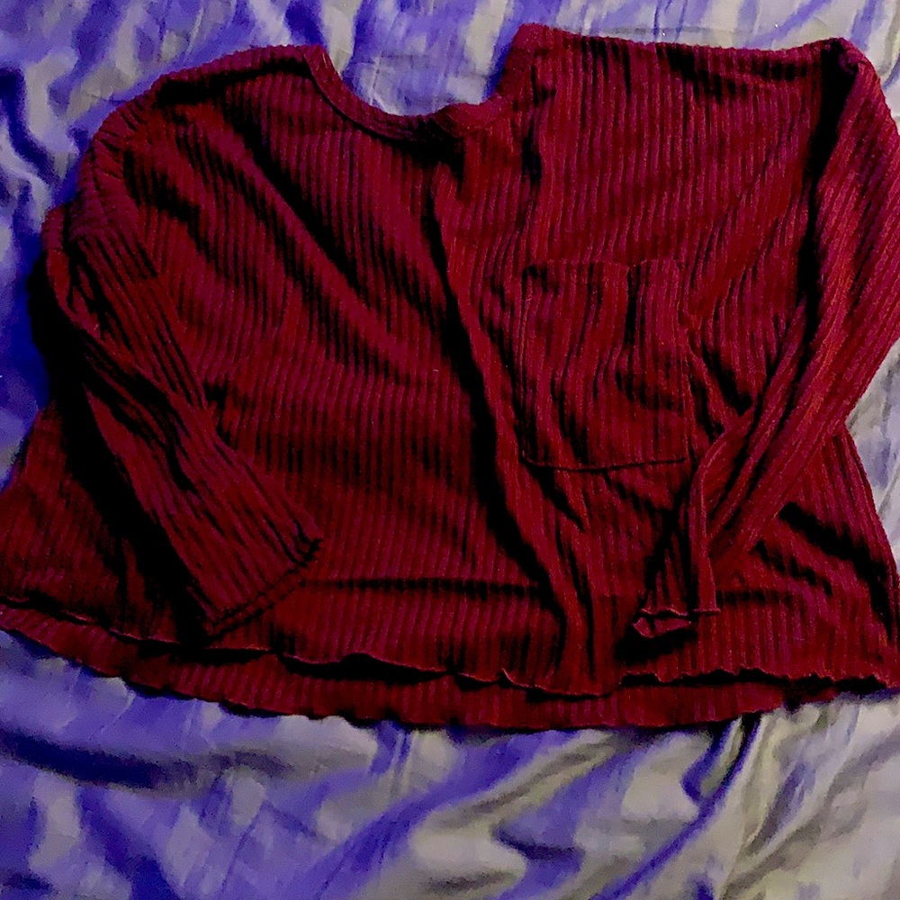 crop top long sleeve